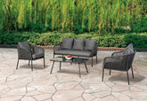 Myesha 4 Pc. Conversation Set Model La-A019Lg-4Pk-Chair By Furniture Of America